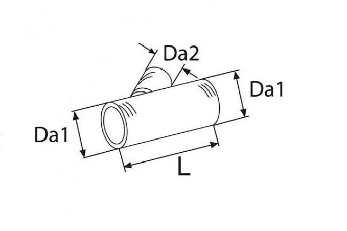Соединитель 45°/Тройник 90/60/90 (пластик)